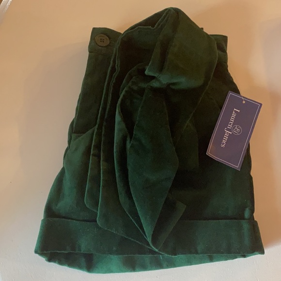 NWT Lauren James velvet bow shorts - Picture 2 of 3